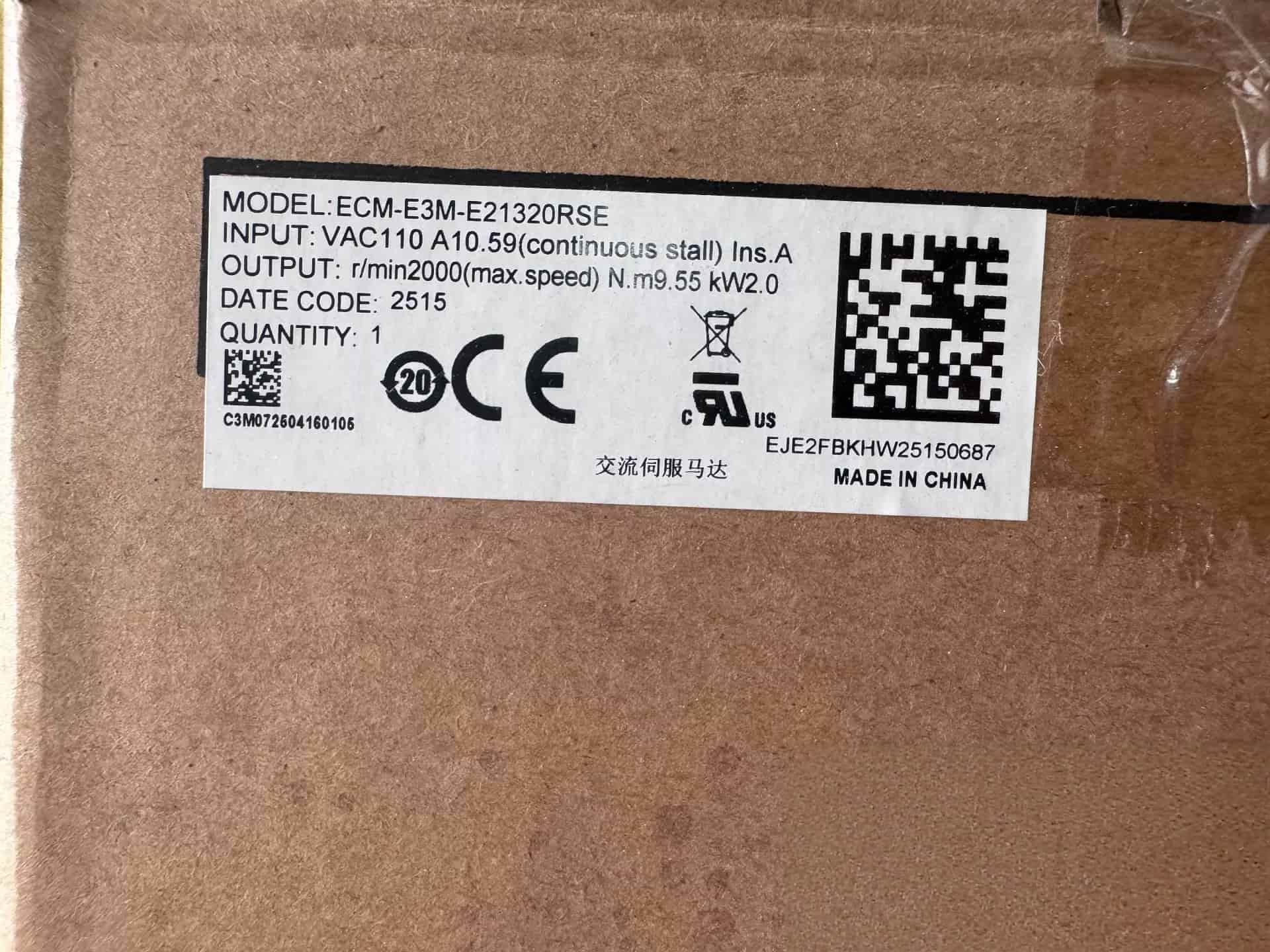 100% zbrusu nový originální a originální Delta ECM-E3M-E21320RSE Frekvenční měniče Pohon Servomotor