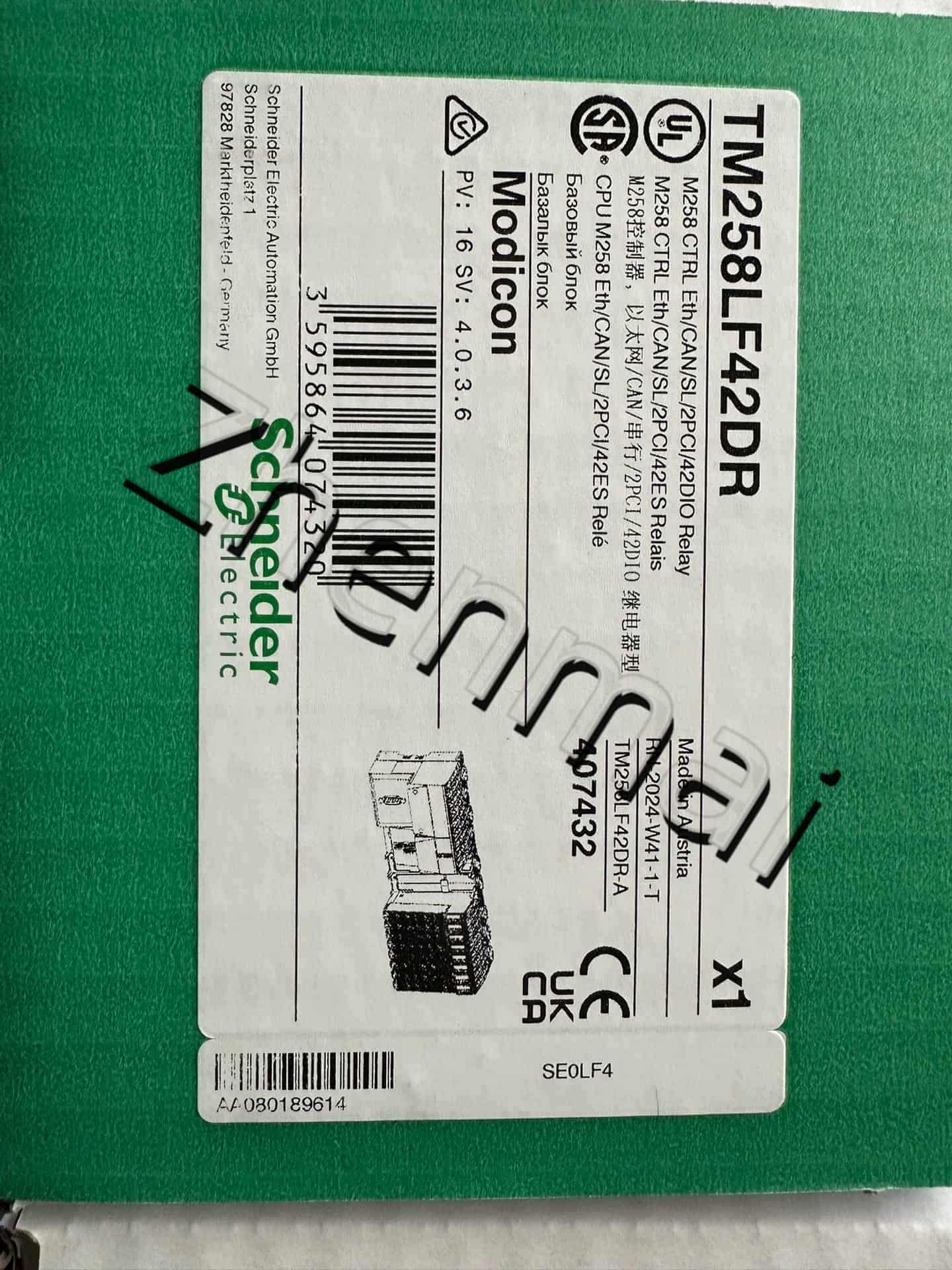 100% zbrusu nový, originální a originální Schneider TM258LF42DR Frekvenční měniče, jističe, stykače, ochranná zařízení