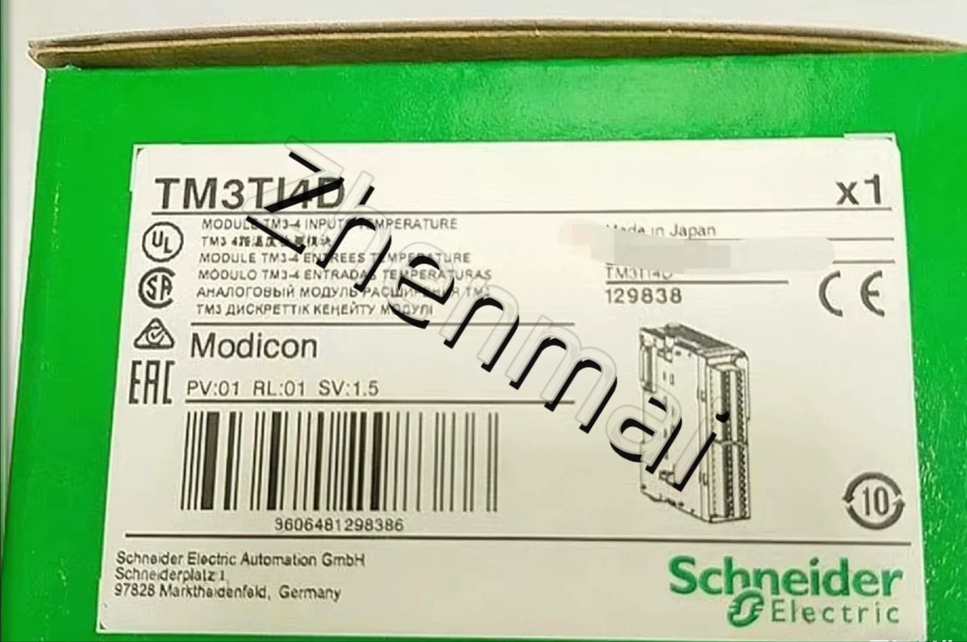 100% zbrusu nový, originální a originální Schneider TM3TI4D Frekvenční měniče, jističe, stykače, ochranná zařízení