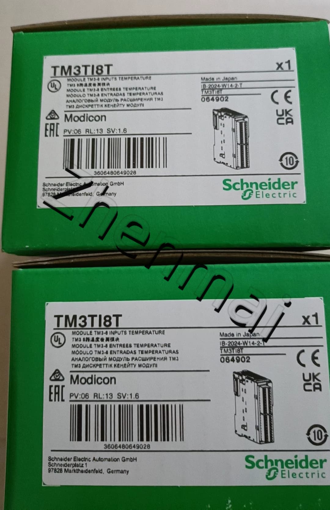 100% zbrusu nový, originální a originální Schneider TM3TI8T Frekvenční měniče, jističe, stykače, ochranná zařízení