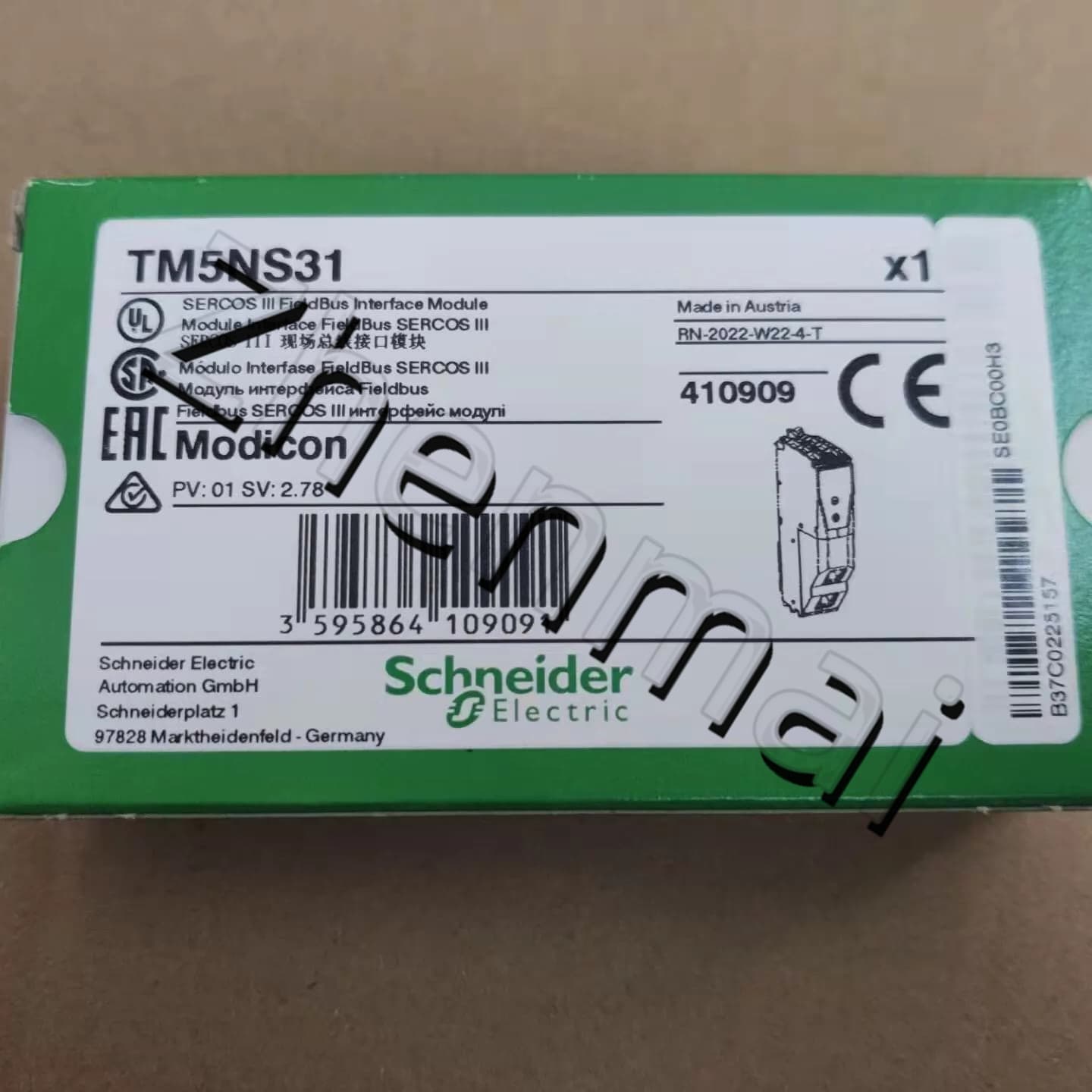 100% zbrusu nový, originální a originální Schneider TM5NS31 Frekvenční měniče, jističe, stykače, ochranná zařízení