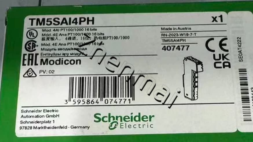 100% zbrusu nový, originální a originální Schneider TM5SAI4PH Frekvenční měniče, jističe, stykače, ochranná zařízení