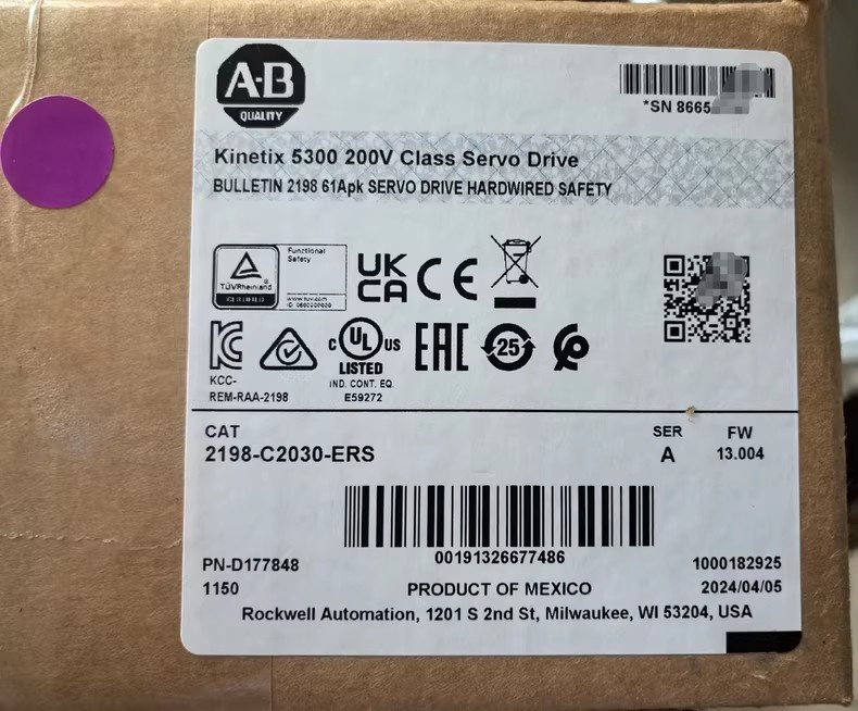 Servopohon 2198-C2030-ERS Kinetix 5300, zcela nový a originální Rychlé dodání