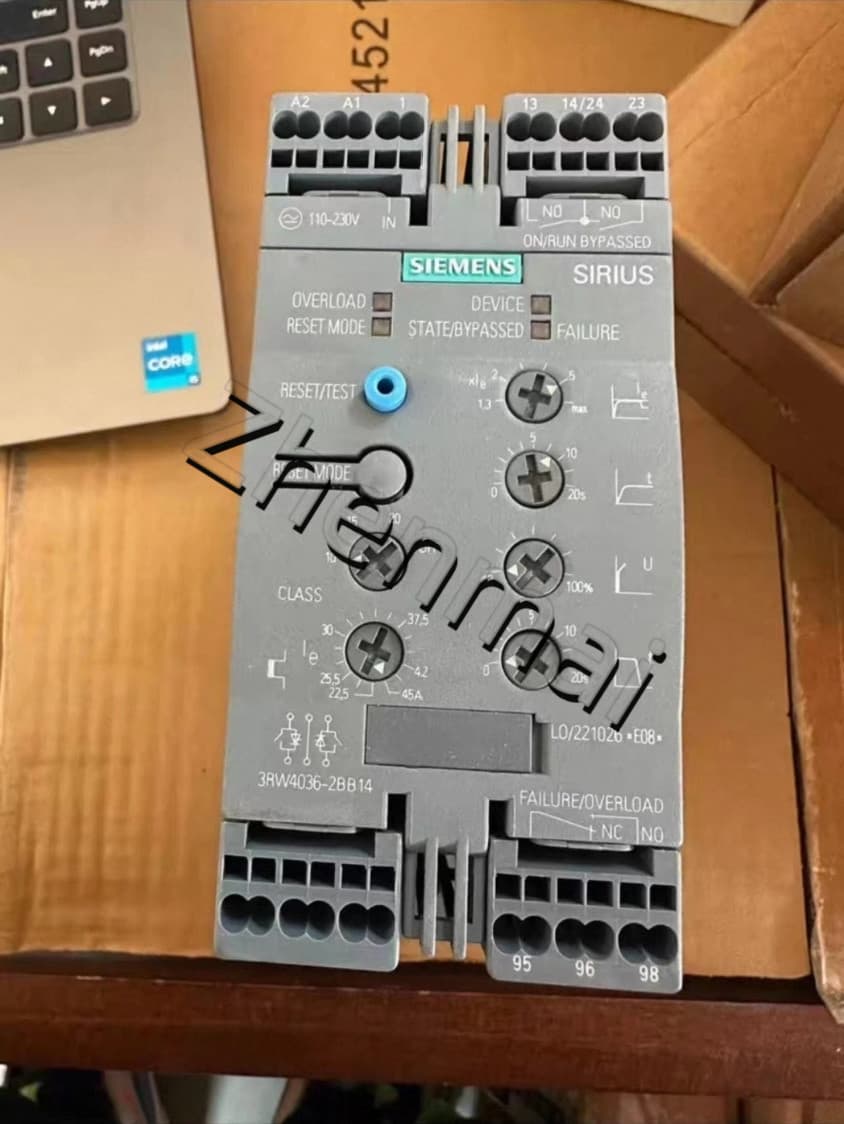 Zcela nový, originální, z výroby přímý softstartér Siemens 3RW4036-2BB14 SOFTSTARTER SIRIUS