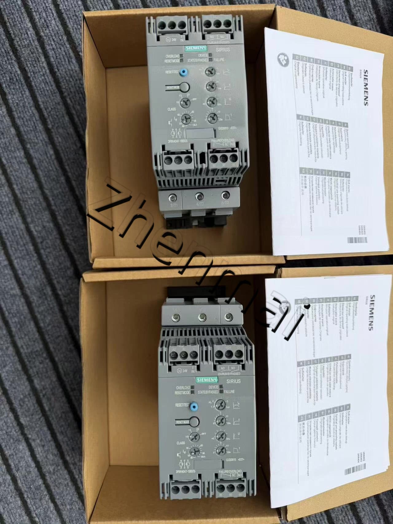 Zcela nový, originální, z výroby přímý softstartér Siemens 3RW4047-1BB05 SOFTSTARTER SIRIUS