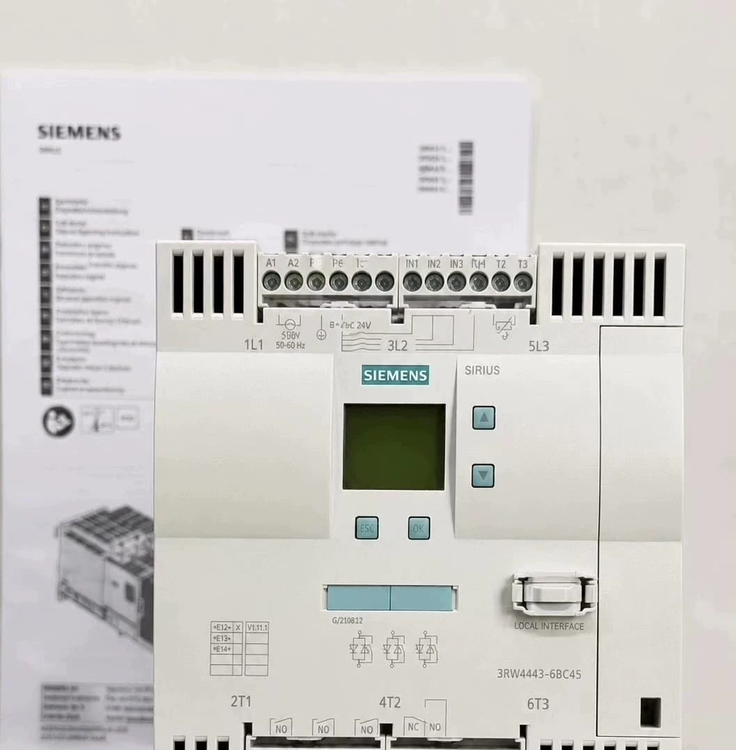 Zcela nový, originální, z výroby přímý softstartér Siemens 3RW4056-2BB44 SOFTSTARTER SIRIUS