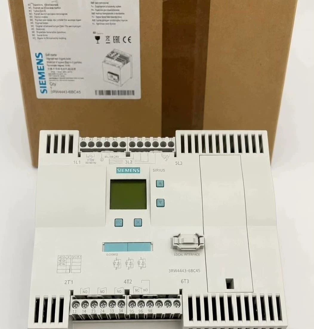 Zcela nový, originální, z výroby přímý softstartér Siemens 3RW4073-2BB44 SOFTSTARTER SIRIUS