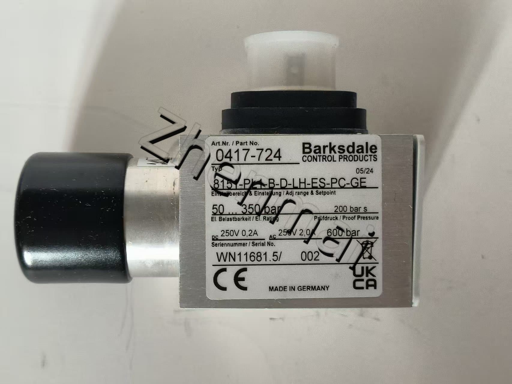 Zcela nový originální Barksdale 8151-PL1-B-D-LH-ES-PC-GE 0417-724 8151-PL1-B-D-LH-ES-PC-GE Tlakový senzor Hladinový spínač Průtokový spínač Tlakový spínač Rychlá doprava