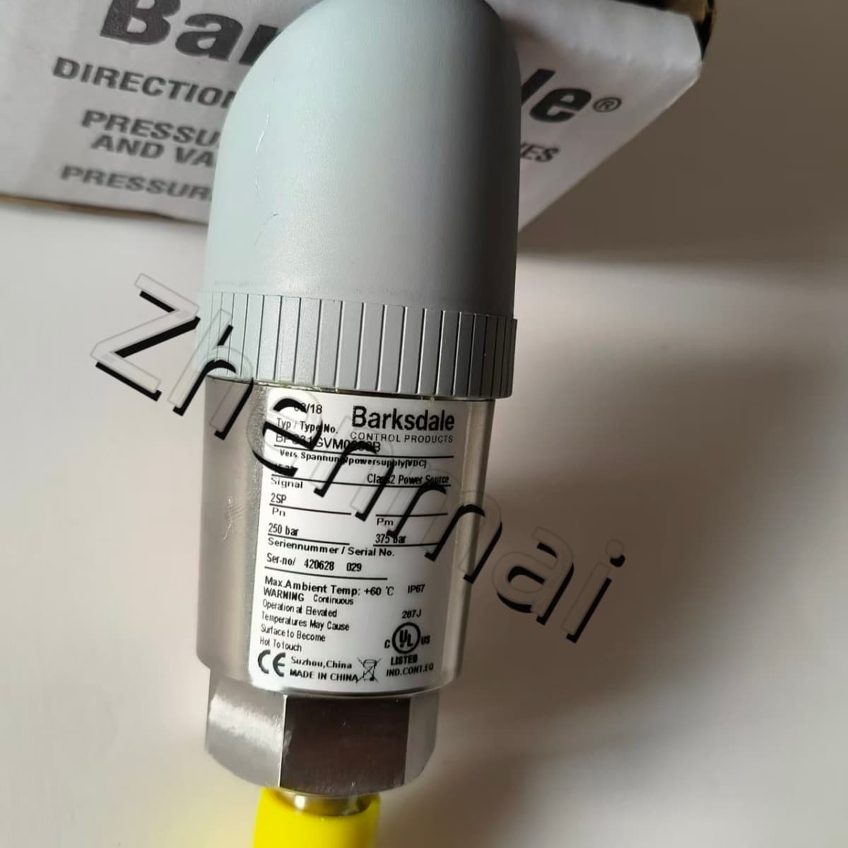 Zcela nový originál Barksdale BPS31GVM0250B Tlakový senzor Hladinový spínač Průtokový spínač Tlakový spínač Rychlé dodání