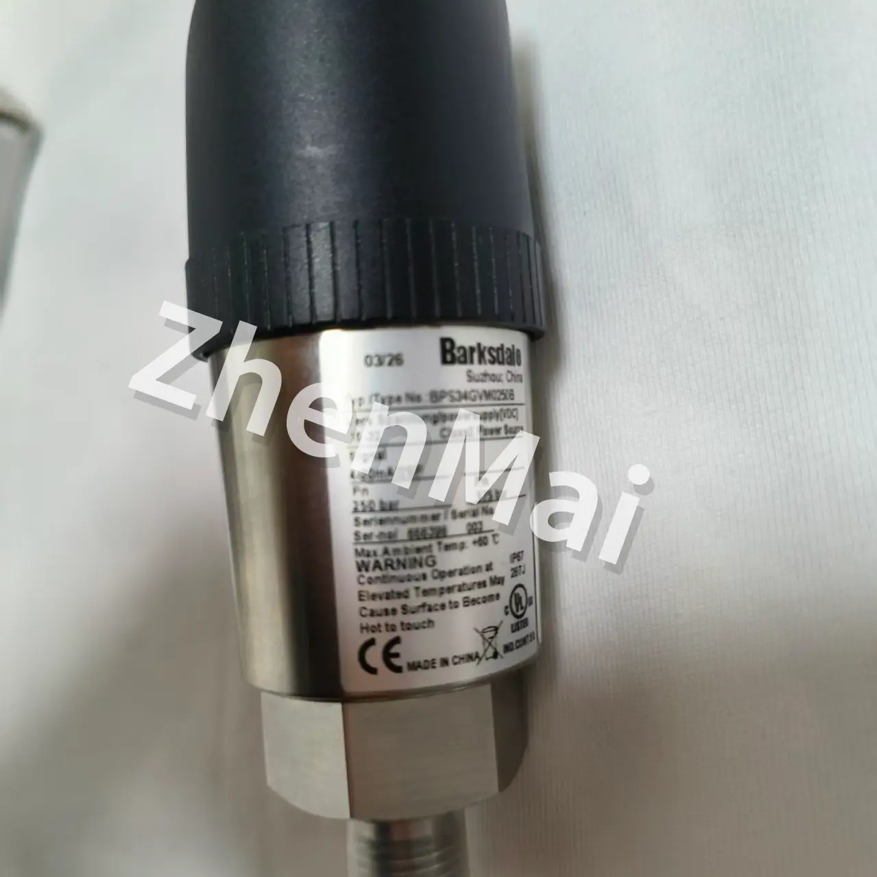 Zcela nový originál Barksdale BPS34GVM0400B Tlakový senzor Hladinový spínač Průtokový spínač Tlakový spínač Rychlé dodání