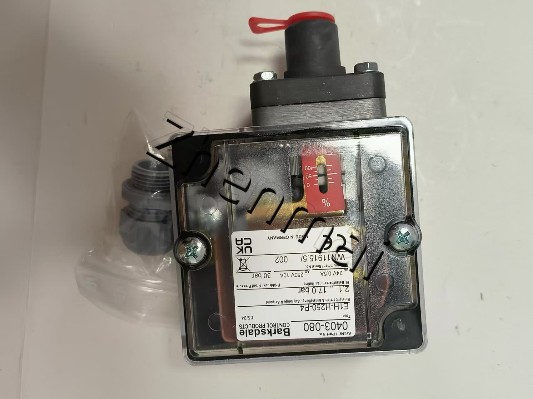 Zcela nový originál Barksdale E1H-H250-P4 0403-080 Tlakový senzor Hladinový spínač Průtokový spínač Tlakový spínač Rychlé dodání