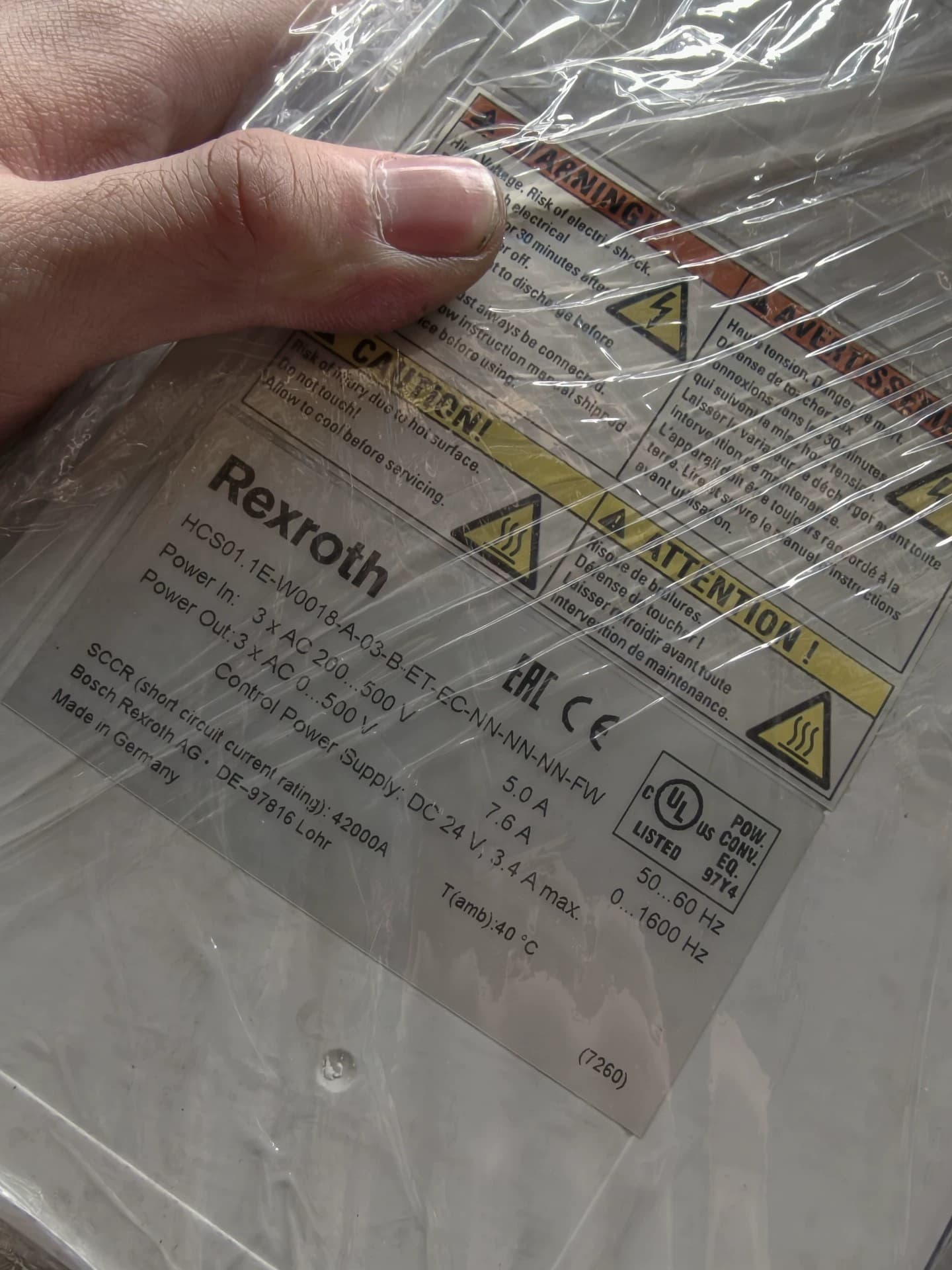 Zcela nový originální servopohon Bosch Rexroth HCS01.1E-W0018-A-03-B-ET-EC-NN-NN-NN-FW Rychlá dodávka