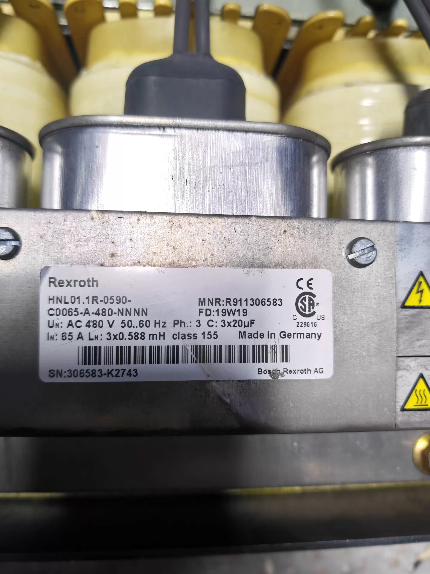Zcela nový originální servopohon Bosch Rexroth HNL01.1R-0590-C0065-A-480-NNNN Rychlá dodávka